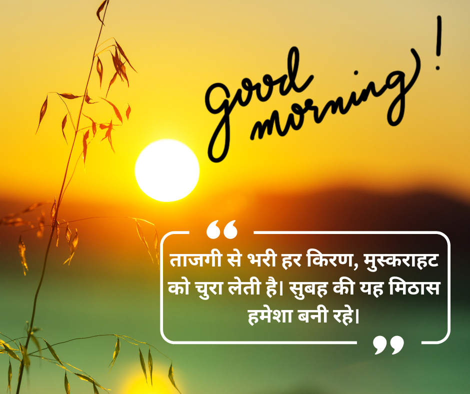 quotes on good morning in hindi